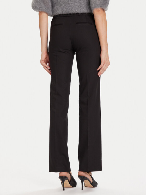 Morgan Morgan Pantaloni din material 242-PBEKA.F Negru Slim Fit