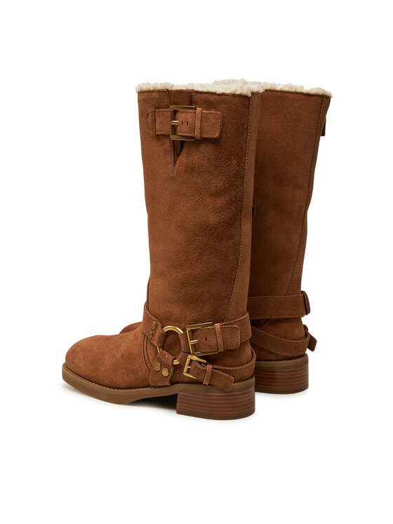 MICHAEL Michael Kors MICHAEL Michael Kors Čizme ispod koljena Crosby 40F4CBFB6S Smeđa