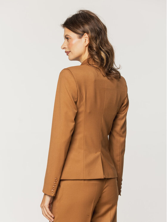 Willsoor Willsoor Marynarka 67871 Brązowy Regular Fit
