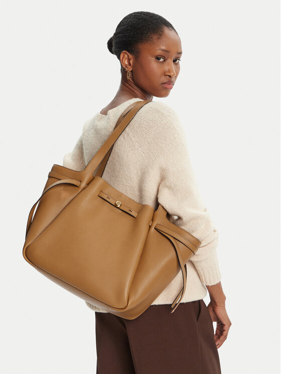 Tory Burch Tory Burch Ročna torba Romy Tote 163388 Rjava