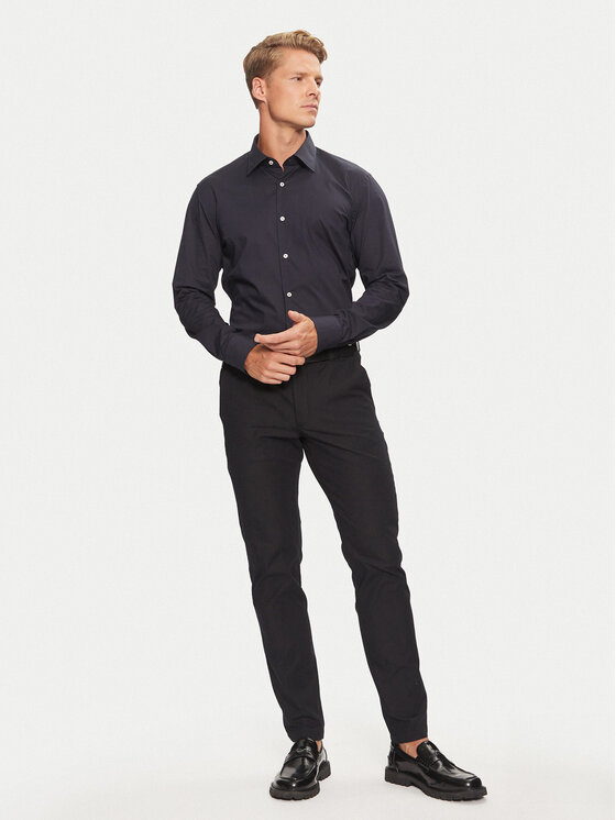 BOSS Boss Koszula 50527198 Granatowy Slim Fit
