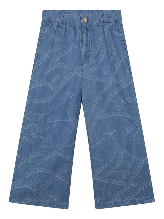 MICHAEL KORS KIDS MICHAEL KORS KIDS Штани з тканини R14145 S Голубий Loose Fit