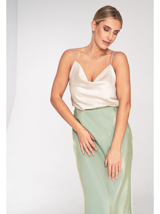 FIGL FIGL Top M1099 Béžová Regular Fit