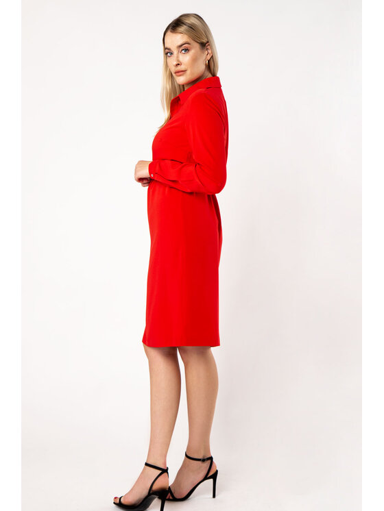 QUIOSQUE QUIOSQUE Každodenné šaty POLON DRESS Červená Regular Fit