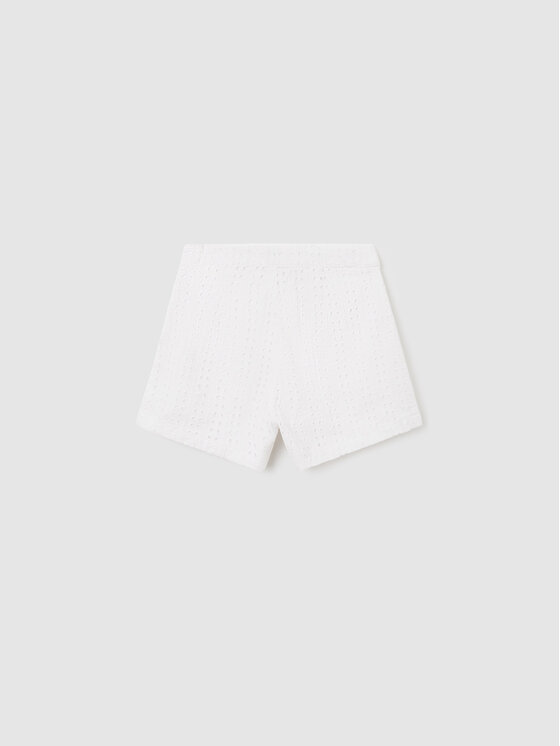Mayoral Mayoral Pantaloncini di tessuto 6237 Bianco
