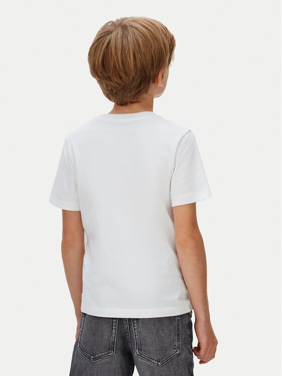 Calvin Klein Jeans Calvin Klein Jeans Marškinėliai Panel Colorblock IB0IB02609 Balta Regular Fit