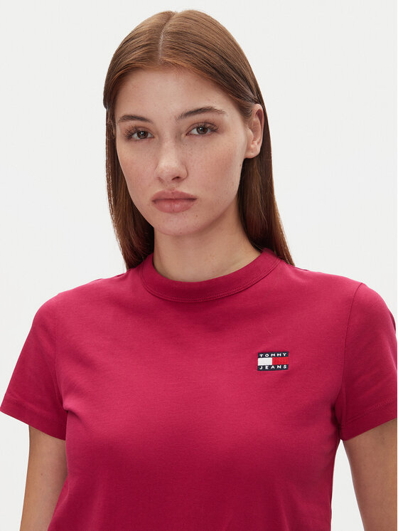 Tommy Jeans Tommy Jeans Тишърт Tjw Reg Badge Tee DW0DW20153 Розов Regular Fit