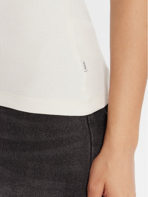 Guess Jeans Guess Jeans Тишърт W5BP45 KA0H1 Бежов Slim Fit