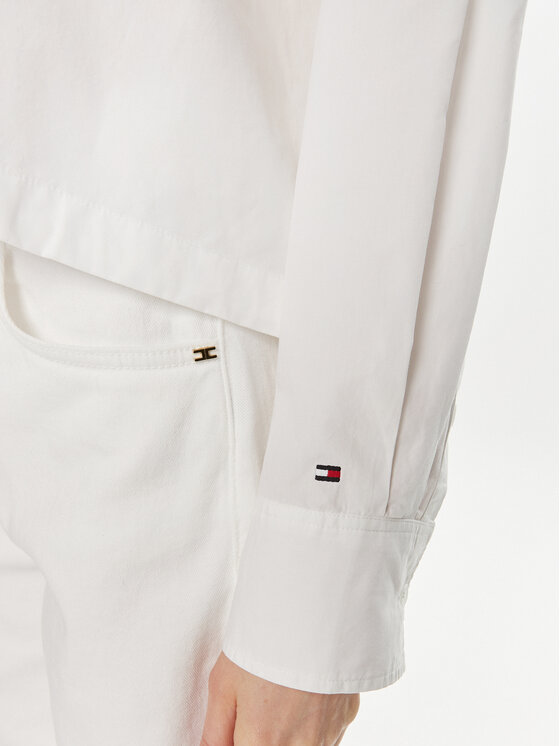 Tommy Hilfiger Tommy Hilfiger Cămașă WW0WW41832 Alb Relaxed Fit