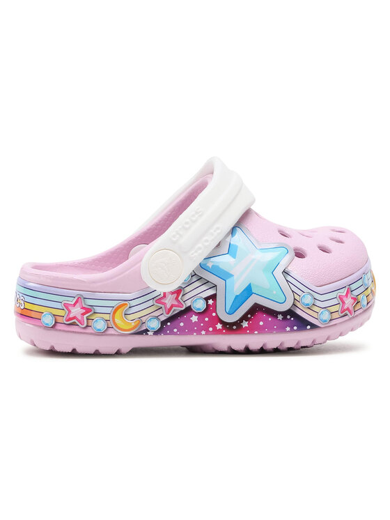 Crocs Crocs Klapki Flstarbandclog K 207075 Różowy