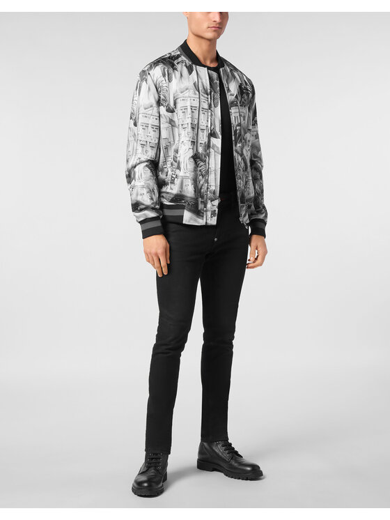 PHILIPP PLEIN PHILIPP PLEIN Bunda bomber 24557 Černá Regular Fit