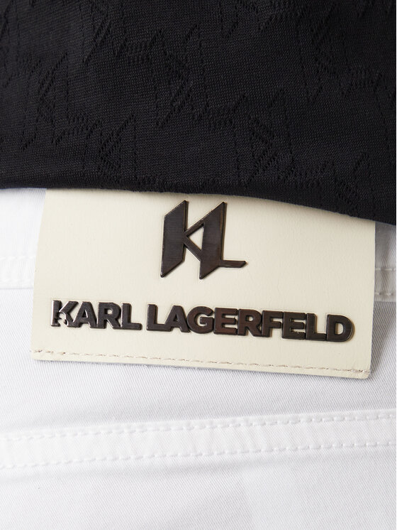 KARL LAGERFELD KARL LAGERFELD Blugi 265501 561805 Alb Slim Fit