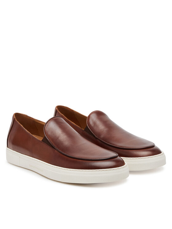 Emporio Armani Emporio Armani Mokasyny X4Y007 XF849 00257 Brązowy