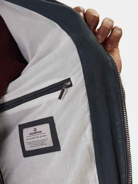 Milestone Milestone Odinė striukė Nevio 612203 60780 Tamsiai mėlyna Regular Fit