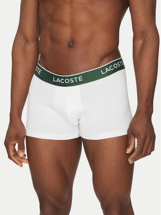 Lacoste Lacoste 3 bokseršortu pāru komplekts 5H1300 Balts