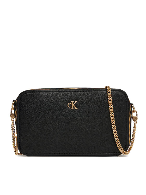 Geantă Calvin Klein Jeans Minimal Mono Camera Bag LV04K1086G Negru
