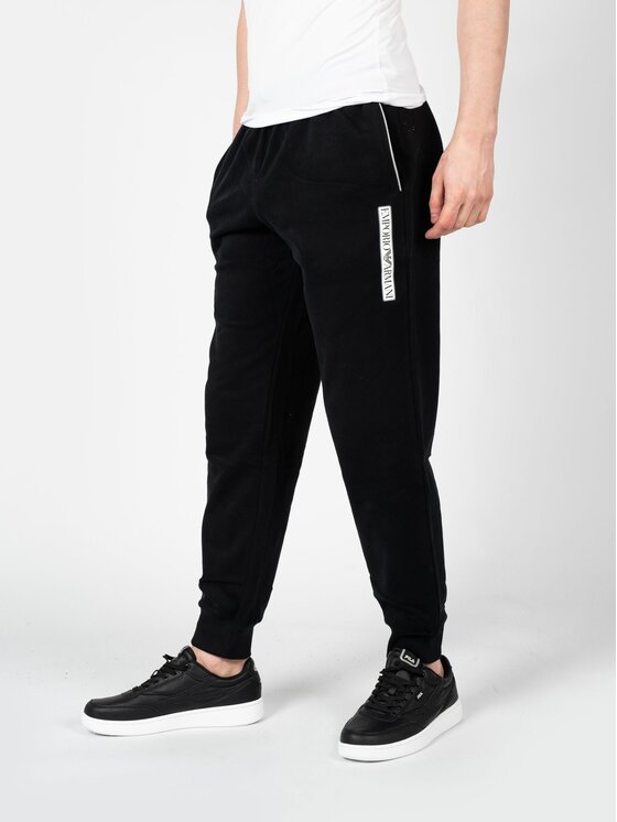 Emporio Armani Emporio Armani Kalhoty z materiálu 1116903-F573 Černá Regular Fit
