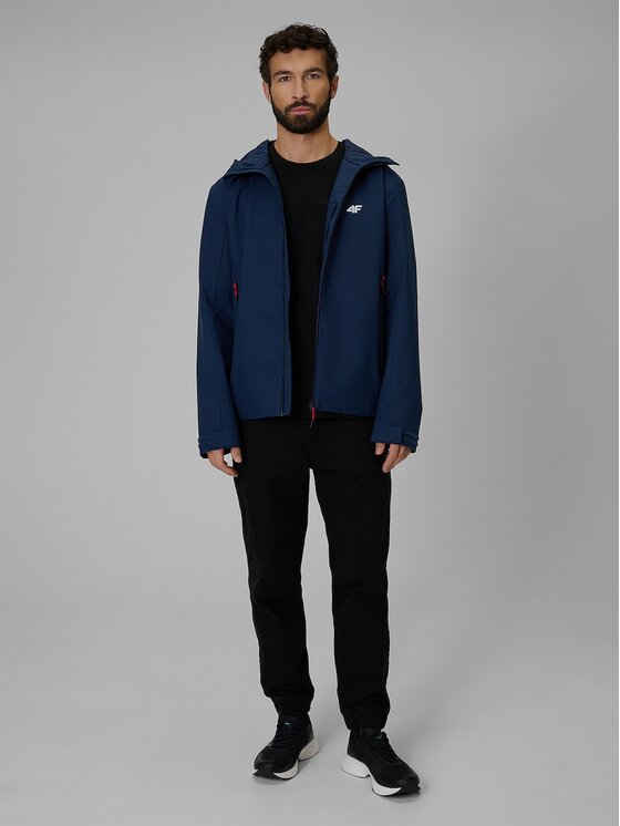 4F 4F Kurtka przejściowa MIDSHOP TEXTILE Granatowy Regular Fit