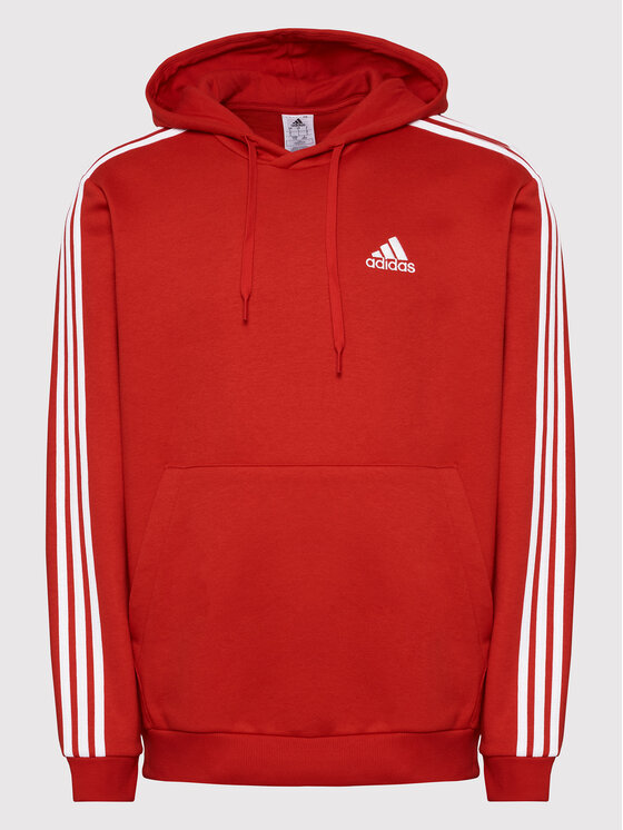 adidas Sweatshirt Essentials Fleece 3 Stripes GU2523 Rouge Regular