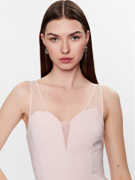 Kontatto Kontatto Abito da cocktail NO1013 Rosa Slim Fit