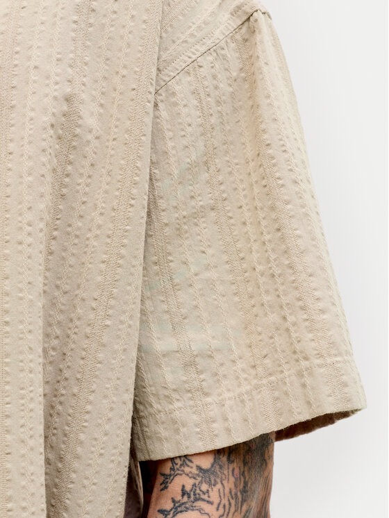 Jack & Jones Jack & Jones Completo camicia e pantaloncini Tyson 12297649 Beige Relaxed Fit