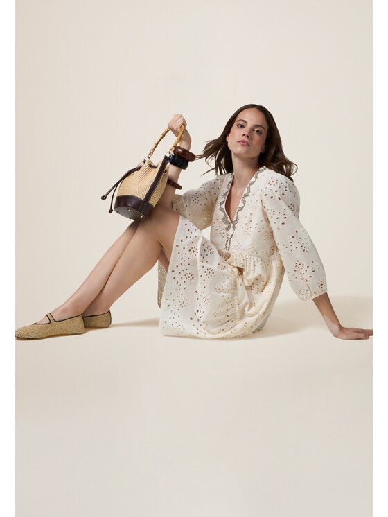 Oltre Oltre Vestito da giorno 7356R004878N002 Écru A-Line Fit