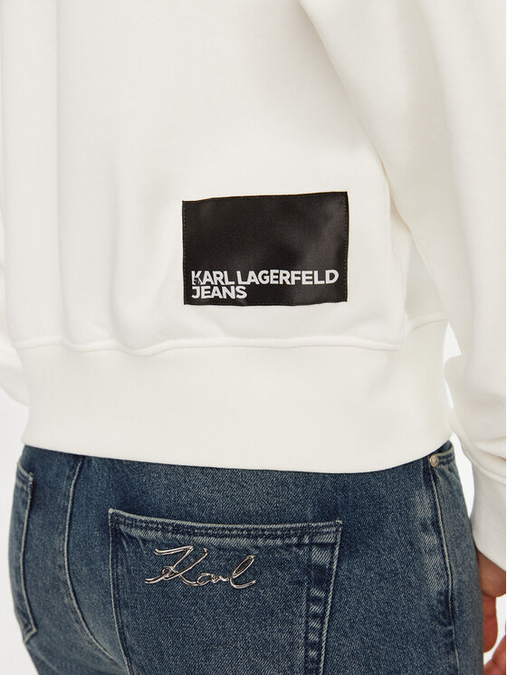 Karl Lagerfeld Jeans Karl Lagerfeld Jeans Bluza A1W20005 Biały Regular Fit