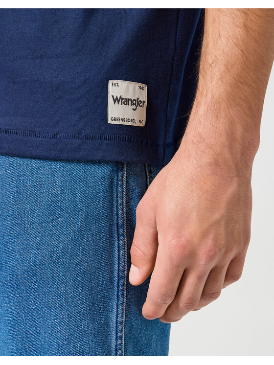 Wrangler Wrangler T-Shirt 112357358 Niebieski Relaxed Fit