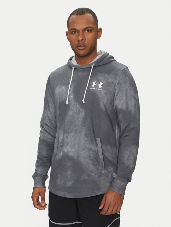 Under Armour Under Armour Džemperis Rival Terry Printed 1390138 Pilka Relaxed Fit