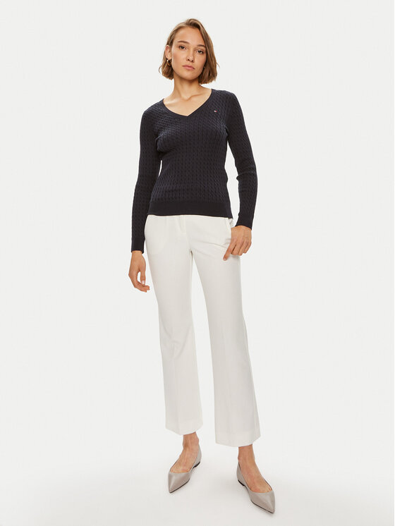 Tommy Hilfiger Tommy Hilfiger Džemper WW0WW40999 Tamnoplava Regular Fit