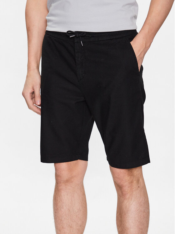 Guess Guess Σορτς υφασμάτινο Mick M3GD02 WFBX3 Μαύρο Loose Fit