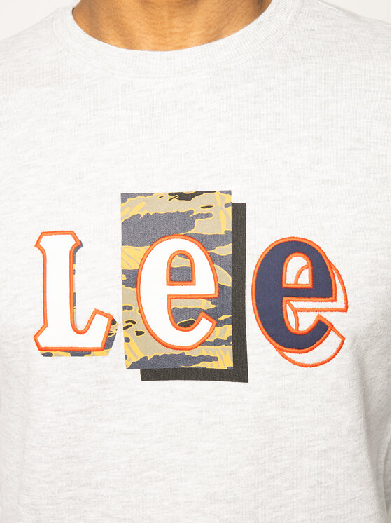 Lee Lee Felpa Seasonal Camo L80ASP03 112121282 Grigio Regular Fit