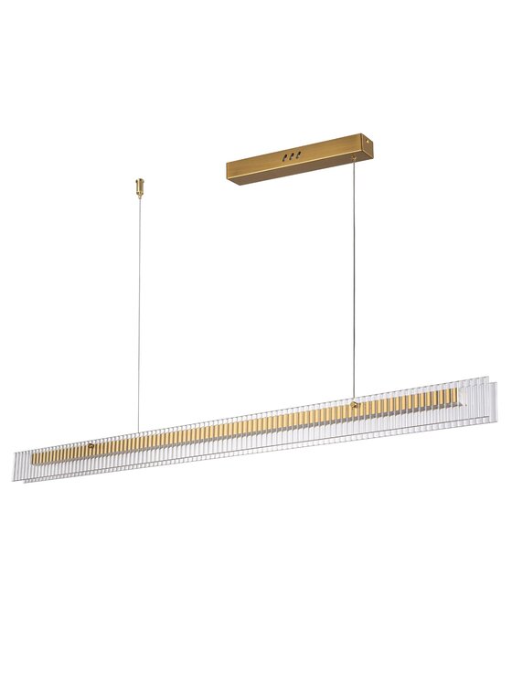 MIAhome MIAhome Lampa wisząca LONGIN-120 LED złoty 120 cm Złoty