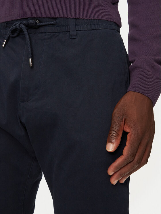 s.Oliver s.Oliver Medžiaginės kelnės 2150236 Tamsiai mėlyna Slim Fit