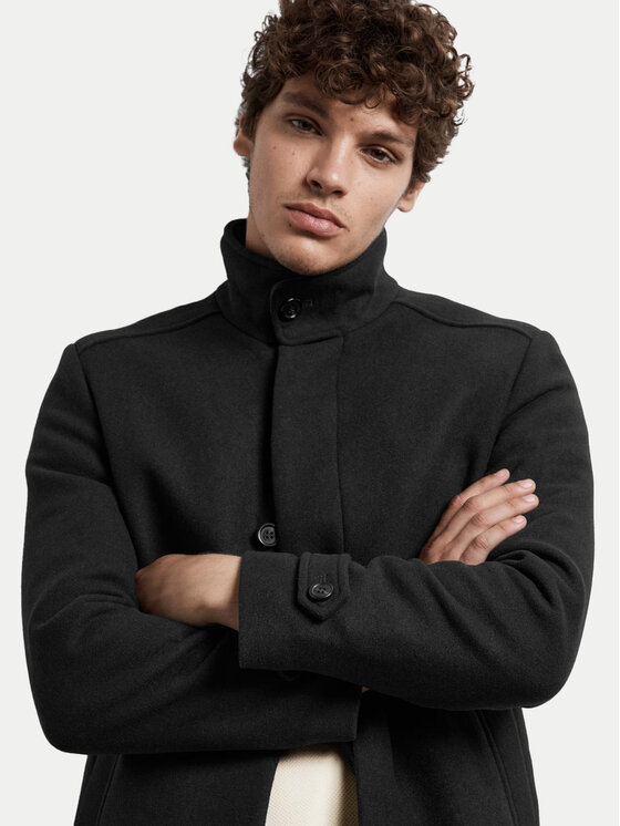 Selected Homme Selected Homme Palton de lână 16094322 Negru Regular Fit