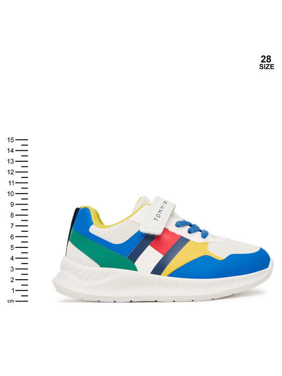 Tommy Hilfiger Tommy Hilfiger Tossud Flag Low Cut Lace-Up/Velcro T1X9-34369-1843 M Värviline