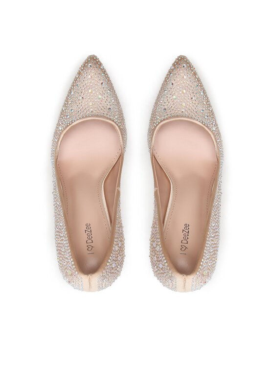 DeeZee DeeZee Pantofi cu toc subțire KL-Q2277-6 Auriu