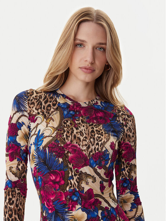 Just Cavalli Just Cavalli Kleid für den Alltag 79PAO952 JS531 Bunt Slim Fit