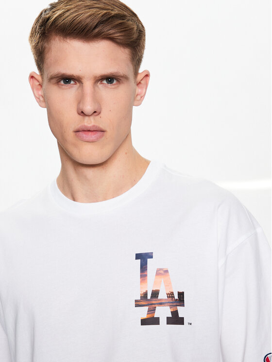 Champion Champion T-krekls 218923 Balts Relaxed Fit