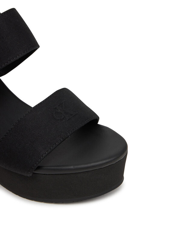 Calvin Klein Jeans Calvin Klein Jeans Sandály Wedge Sandal Webbing In YW0YW01790 Černá