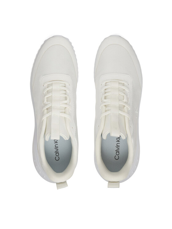 Calvin Klein Calvin Klein Снікерcи Eva Runner Lace Up Mat Mix YM0YM01442 Білий