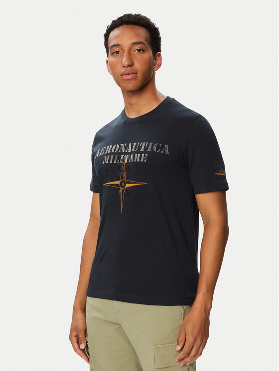 Aeronautica Militare Aeronautica Militare Футболка 262TS2582UJ00750 Cиній Regular Fit