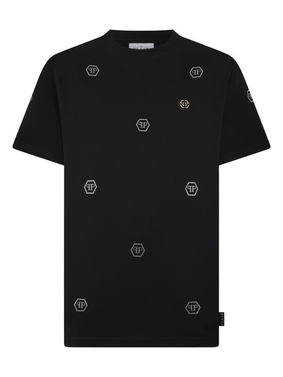 PHILIPP PLEIN PHILIPP PLEIN T-Shirt 28968 Czarny Regular Fit