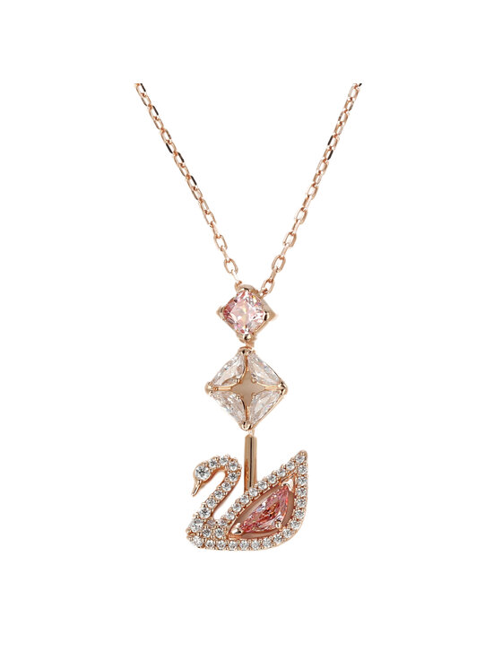 Swarovski Swarovski Naszyjnik Y Dazzling Swan 5473024 Różowe złoto