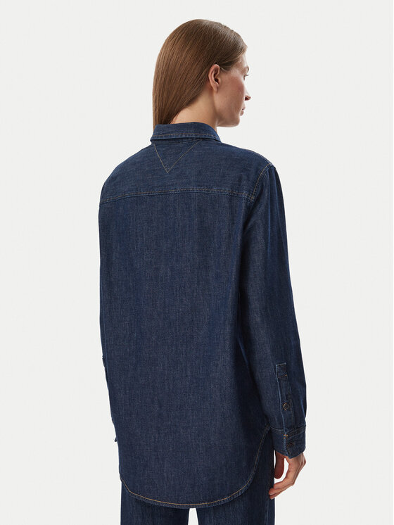 Tommy Hilfiger Tommy Hilfiger traper košulja WW0WW52176 Tamnoplava Relaxed Fit