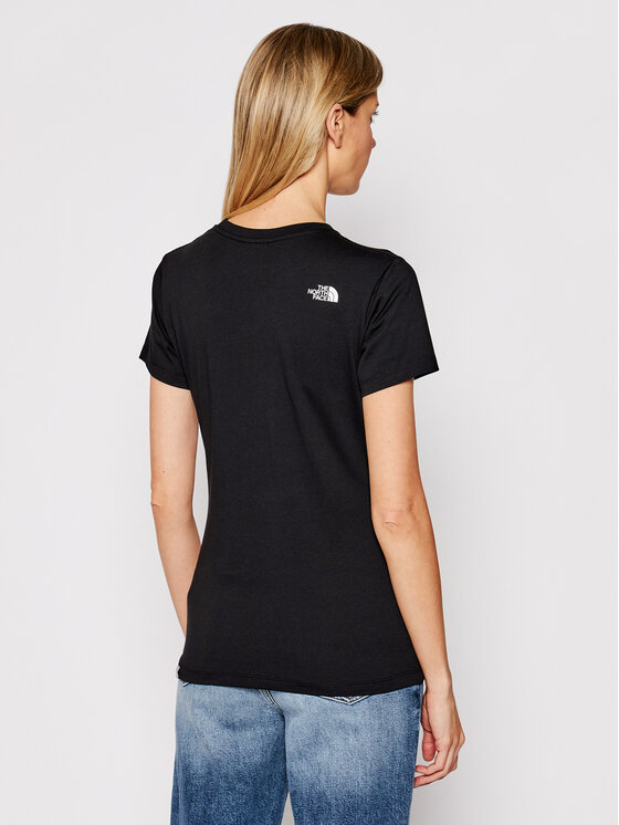 The North Face The North Face T-krekls Simple Dome NF0A4T1A Melns Regular Fit