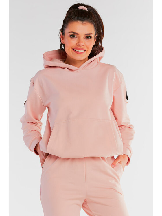 Infinite You Infinite You Bluza M248 Różowy Basic Fit