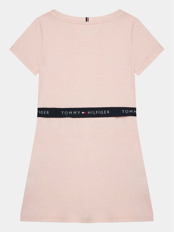 Tommy Hilfiger Tommy Hilfiger Sukienka codzienna Essential Skater KG0KG07776 D Różowy Regular Fit