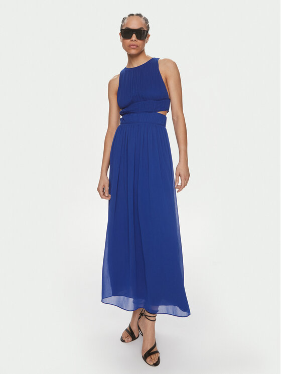 Patrizia Pepe Patrizia Pepe Kokteilinė suknelė 2A2713/A061-CA01 Tamsiai mėlyna Regular Fit