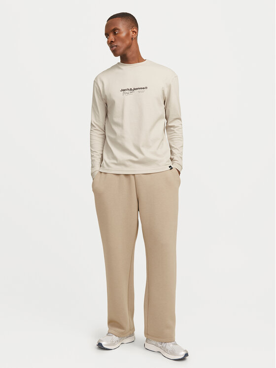 Jack&Jones Jack&Jones Marškinėliai ilgomis rankovėmis Charlie 12265426 Smėlio Regular Fit